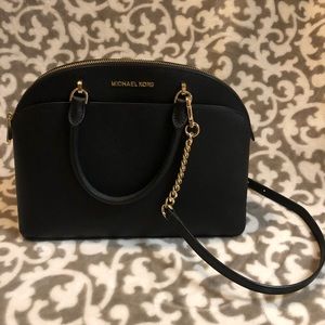 Michael Kors Emmy Large Dome Leather Crossbody